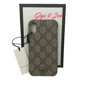 Gucci GG Supreme Ophidia iPhone X / XS Case Tessutto Beige